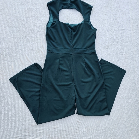 Cicy Bell Dressy Jumpsuits Sleeveless Square Neck with Cutout Zipper Back - Picture 9 of 16